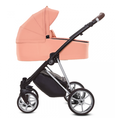 Babyactive Musse - wózek wielofunkcyjny, zestaw 2w1 z opcją 3w1 i 4w1 | Ultra Apricot - Silver